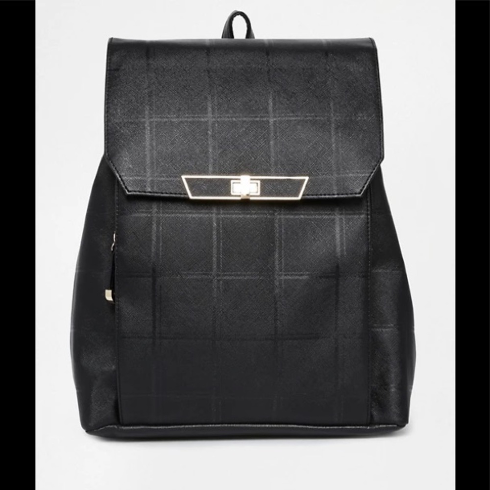 New look grid faux Marciano leather backpack